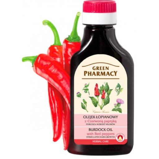 Olio di crescita di bardana e pepe rosso - Green Pharmacy - 1