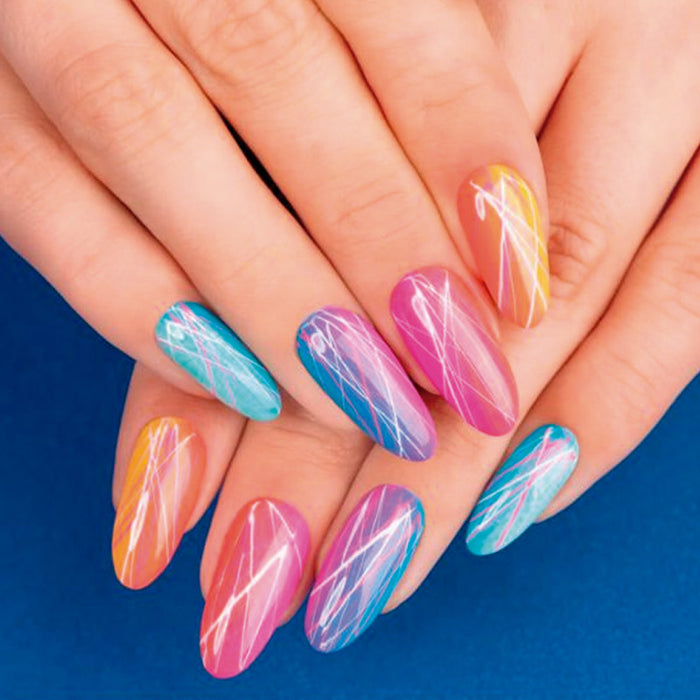 Polvo Flash - Specchio Camaleonte Libellula Blu 07 - Semilac : 05 - Spider Gum Pink Neon - 2