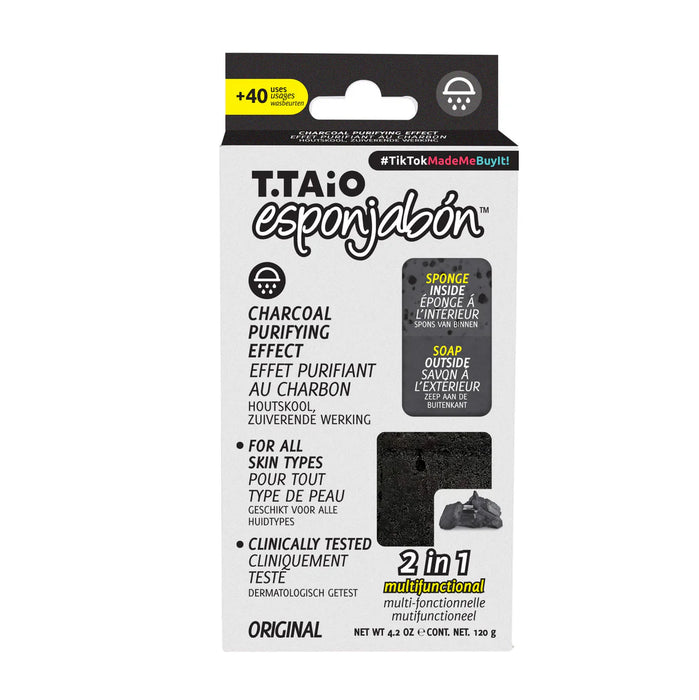 SpugnaSapone - Spugna + Sapone 2 in 1 - 120 grammi - T.taio : Carbon - 2