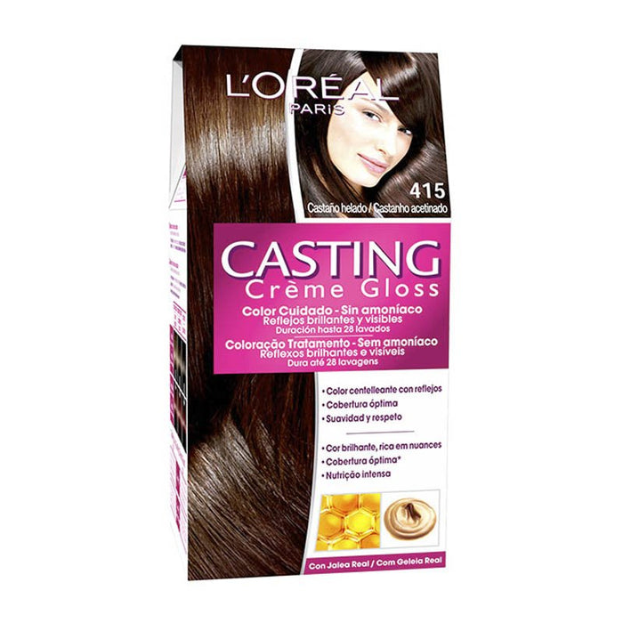 Casting Crem Gloss - L'oreal Paris: CAST CREM GLOSS - 415 Castaño helado - 8