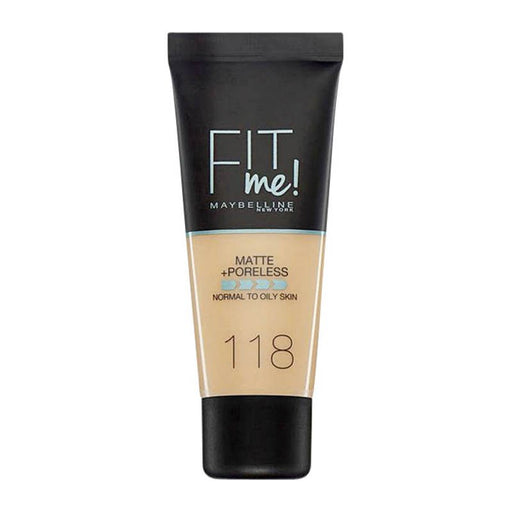 Fondotinta Fit Me Matte - Maybelline: Fit Me! Matte Poreless - 118 - 1