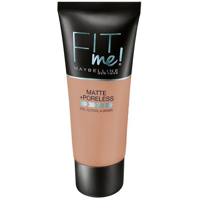 Fondotinta Fit Me Matte Poreless - Maybelline : 332 Golden Caramel - 1