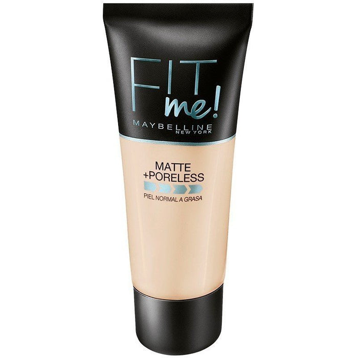 Fondotinta Fit Me Matte Poreless - Maybelline: Color - Base de Maquillaje Fit Me Matte Poreless - 101 True Ivory