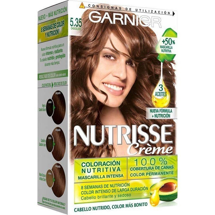 Tintura per capelli Nutrisse - Garnier : Coloración Nutrisse - 4 Castaño - 1