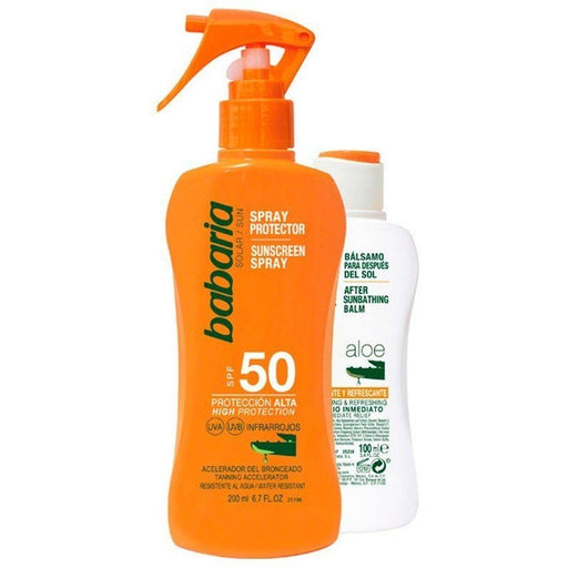 Spray Protettore Solare Aloe Spf50 + Doposole - Babaria - 1