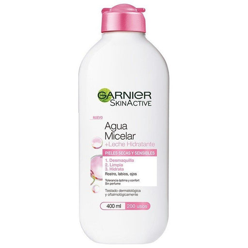 Acqua Micellare con Latte per Pelli Secche e Sensibili Skinactive 400 ml - Garnier - 1