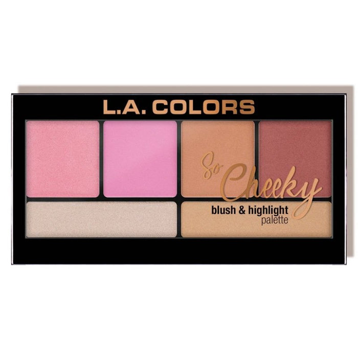 così Cheeky Blush &amp; Highlighter Palette - L.A. Colors : Pink and Playful - 1