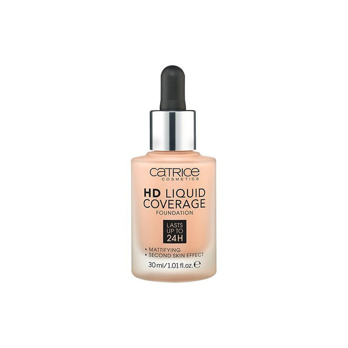 Fondotinta coprente liquido Hd - Catrice : -Base de Maquillaje HD Liquid Coverage - 020 Rose Beige - 1