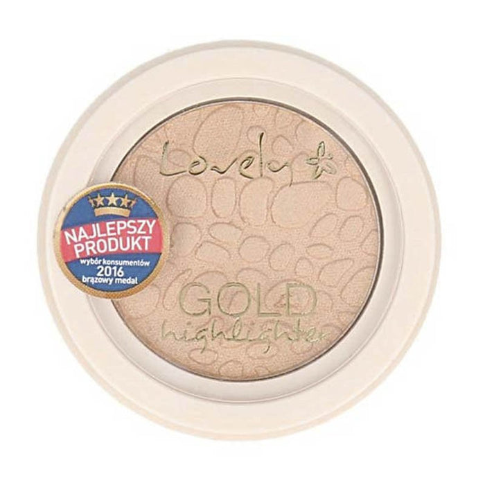 Illuminatore viso evidenziatore argento - Lovely : Gold Highlighter - 1