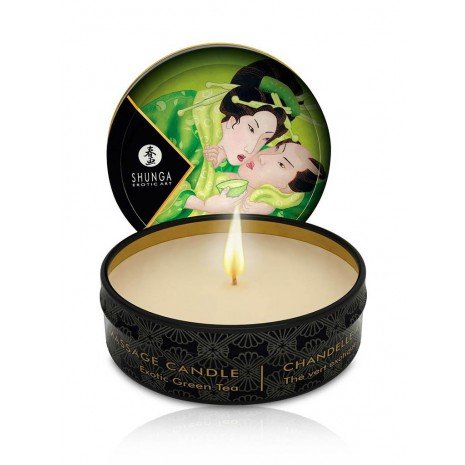 Mini Carezza di Candelight Vela Masaje Té Verde 30ml - Candele - Shunga - 1