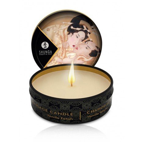 Candela da massaggio alla vaniglia Mini Caress by Candelight 30ml - Candele - Shunga - 1