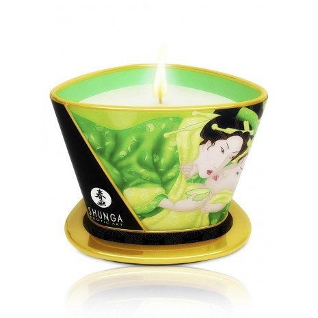 Mini Carezza di Candelight Vela Masaje Té Verde 170ml - Candele - Shunga - 1