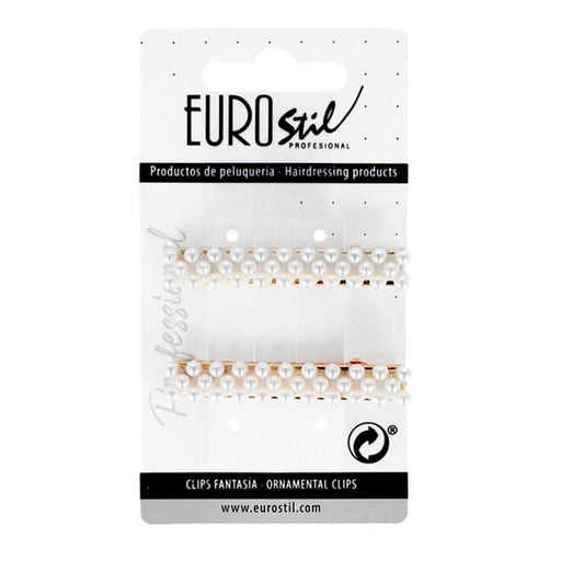 Clip in oro con gemme 2ud - Eurostil - 1