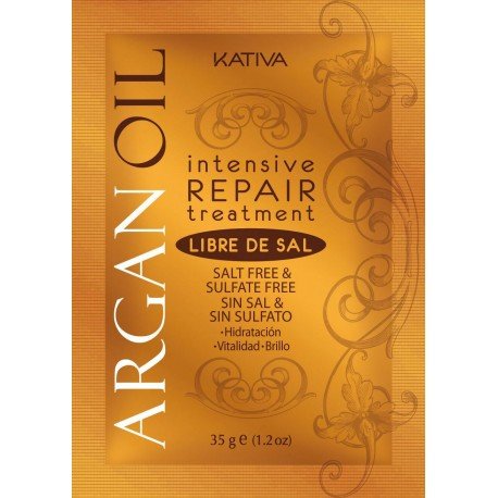 Trattamento Capelli - su Olio di Argan Trattamento Riparatore Intensivo 35 gr - Kativa - 1