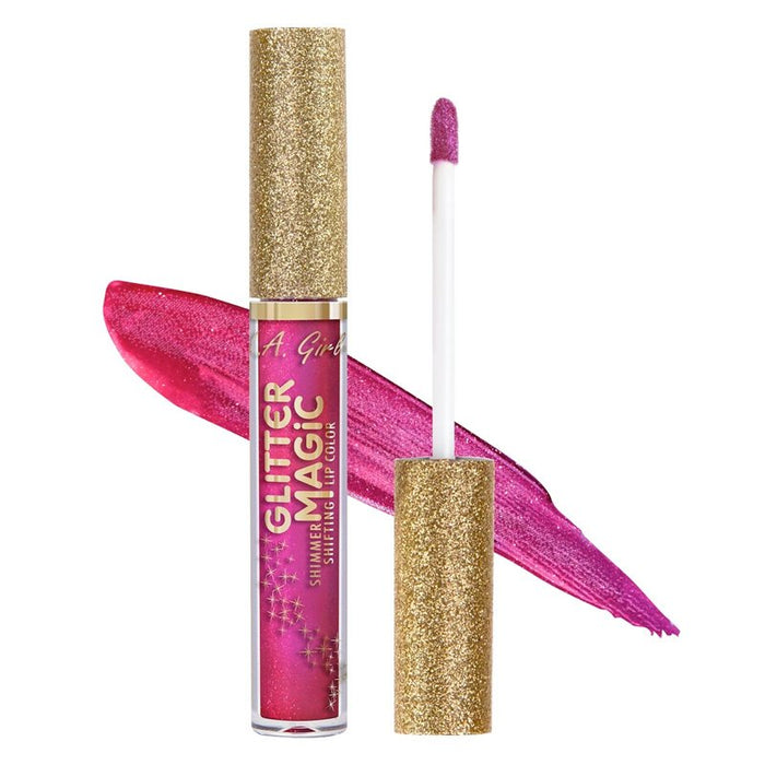 Labial Liquido - Glitter Magic - la Ragazza - L.A. Girl : Fizzy Fuchsia - 1