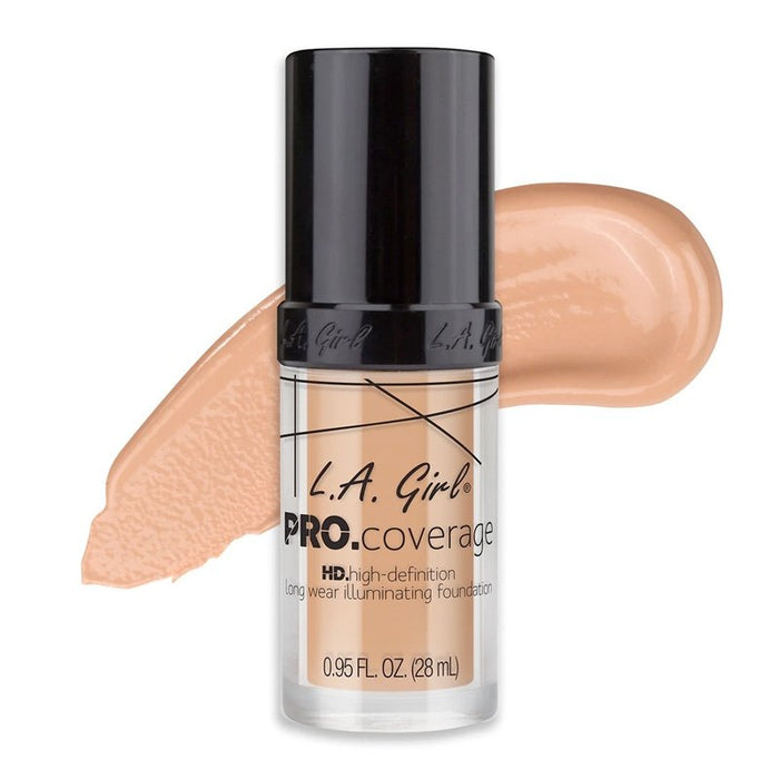 Fondotinta liquido - Illuminante Pro Coverage - L.A. Girl : Porcelain - 1