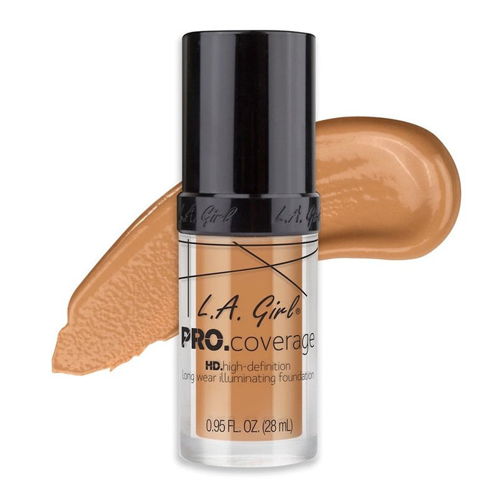 Fondotinta liquido - Illuminante Pro Coverage - L.A. Girl : Tan - 1