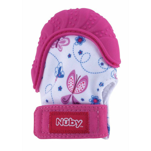 Guanti da dentizione Happy Hands™ – 3 m+ - Nuby: Rosa - 1