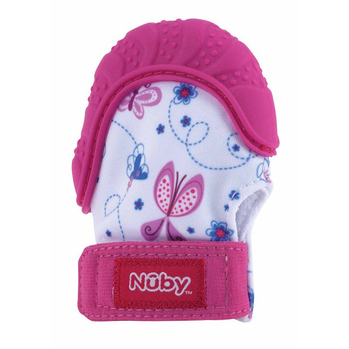 Guanti da dentizione Happy Hands™ – 3 m+ - Nuby : Rosa - 1