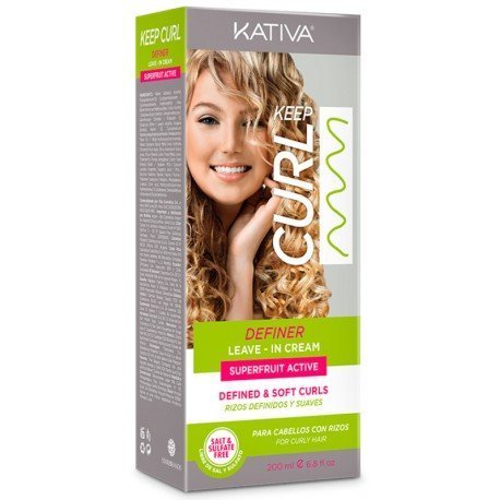 Crema Gel per Ricci Estremi Super Definiti - Keep Curl Leave in Cream - 200 ml - Kativa - 1