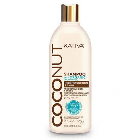 Shampoo rivitalizzante e lucidante con olio di cocco biologico 250 ml - Kativa: 500 ml - 1