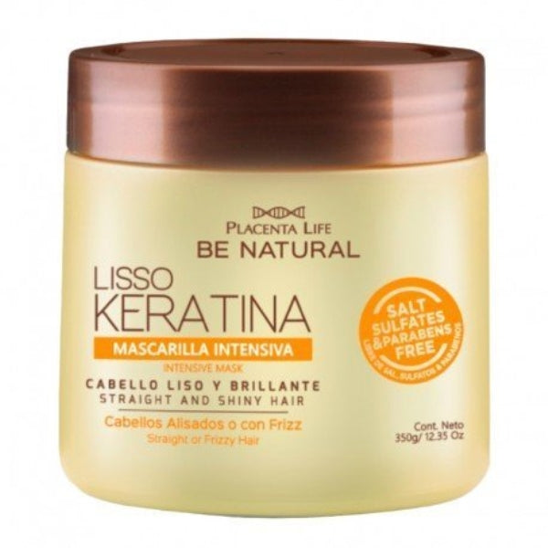 Maschera intensiva alla cheratina Lisso - 350 gr - Be Natural - 1