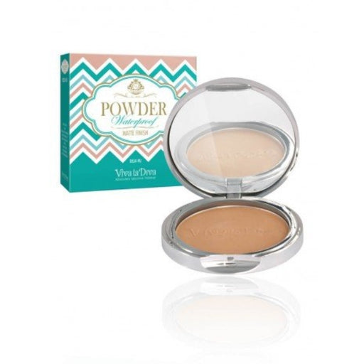 Cipria compatta opacizzante resistente all&#39;acqua - Viva la Diva : Shangri-la - 1