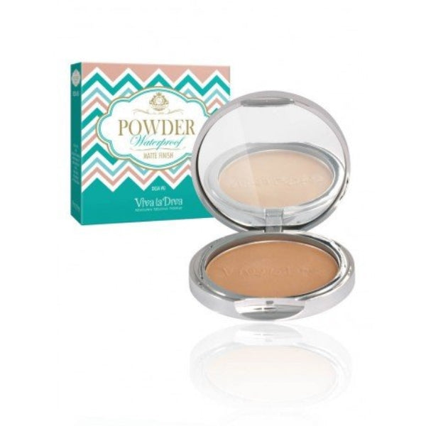 Cipria compatta opacizzante resistente all&#39;acqua - Viva la Diva : Shangri-la - 1