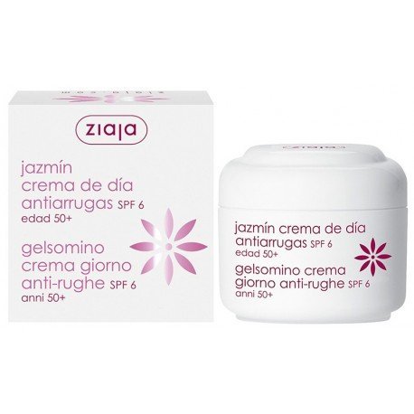 Crema Viso Giorno Antirughe Spf6 - Gelsomino 50 ml - Ziaja - 1