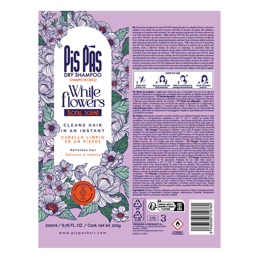 Shampoo secco Fiori Bianchi 200ml - Pis Pas - 2