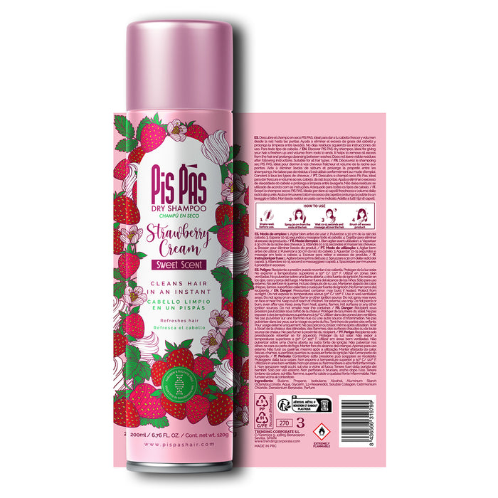 Shampoo secco Fragola Cream 200ml - Pis Pas - 3