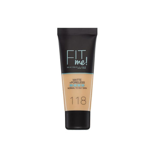 Fondotinta Fit Me Matte - Maybelline : Fit Me! Matte Poreless - 118 - 1