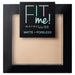 Cipria opacizzante Fit me - Maybelline : FIT ME MAT&amp;POREL.PWD NU 115 Ivory - 1