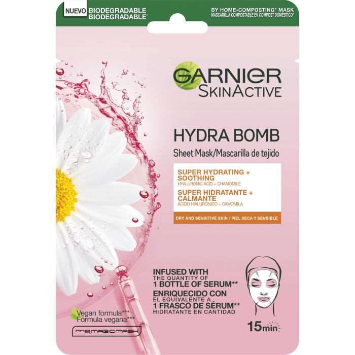 Maschera facciale Maschera Skinactive Hydra Bomb 1 - Pelle secca e sensibile - Garnier - 1