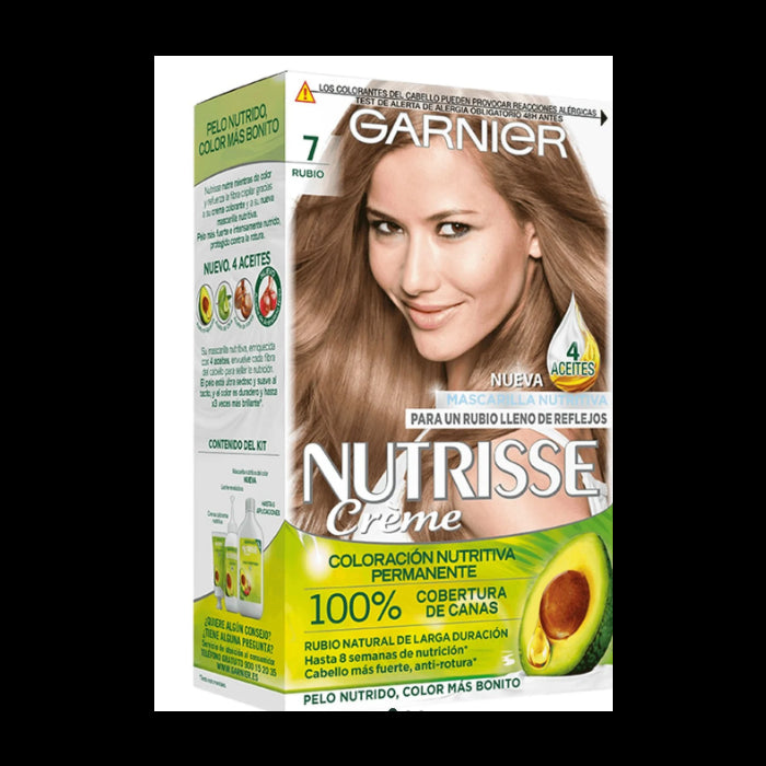 Tintura per capelli Nutrisse - Garnier : Coloración Nutrisse - 7 Rubio Ámbar - 1