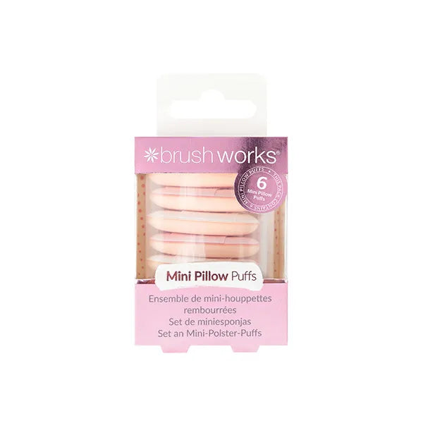 Mini Pillow Puffs - Mini Spugne per il Trucco - 6 pz - Brushworks - 1