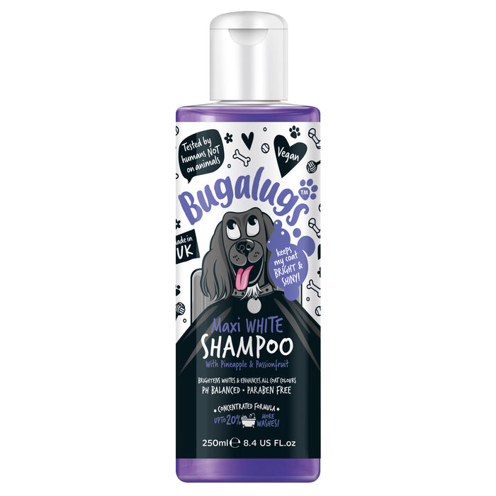 Shampoo Sbiancante per Cani Maxi White - Bugalugs : 250ML - 1