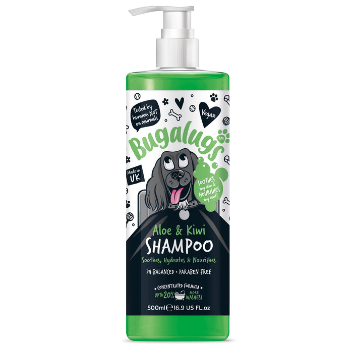 Shampoo Lenitivo all'Aloe & Kiwi - Bugalugs : 500ml - 1