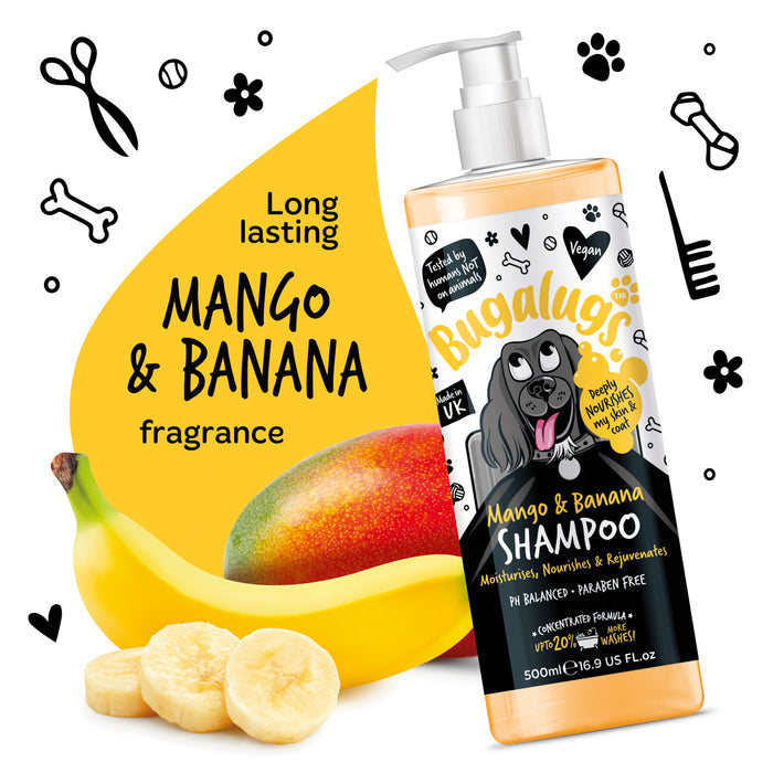 Shampoo Rinfrescante Mango & Banana - Bugalugs : 500ml - 4