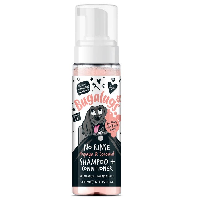 Shampoo in Schiuma Senza Risciacquo per Cani - Bugalugs : Papaya & Coco - 200ml - 1