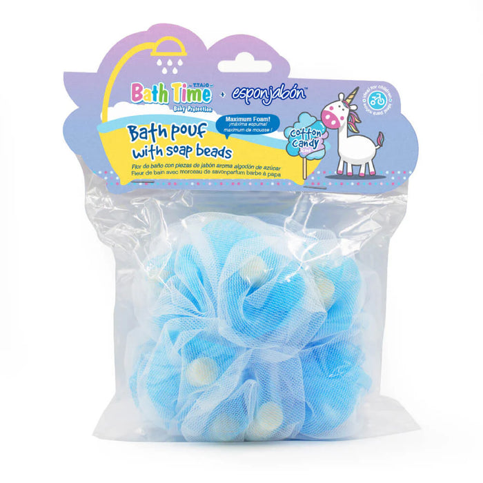 Spugna sapone - Fiore da bagno per bambini - T.taio : Cotton Candy - 1