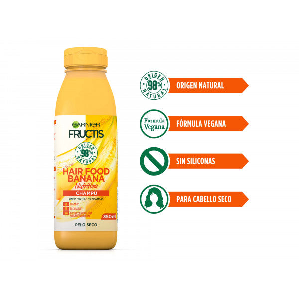 Hair Food Shampoo Nutriente Banana 350 ml - Garnier - Fructis - 2