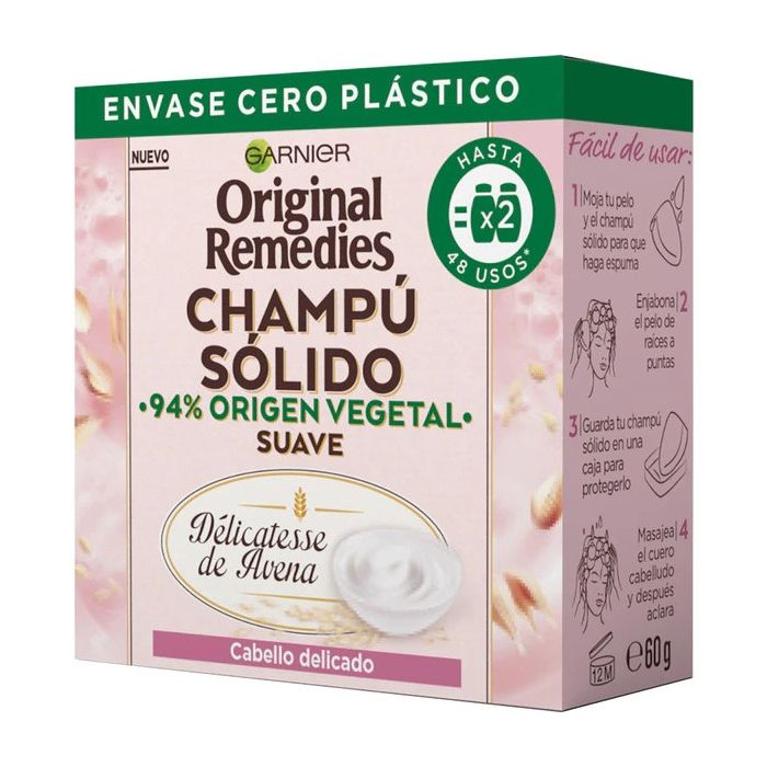 Shampoo Solido - Rimedi Originali - Garnier : Avena - 1
