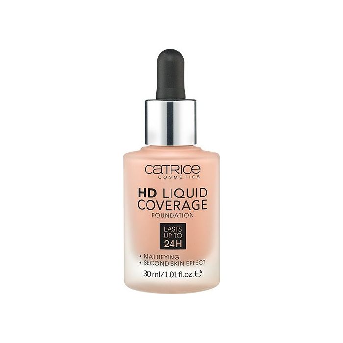 Fondotinta coprente liquido Hd - Catrice : -Base de Maquillaje HD Liquid Coverage - 040 Warm Beige - 1