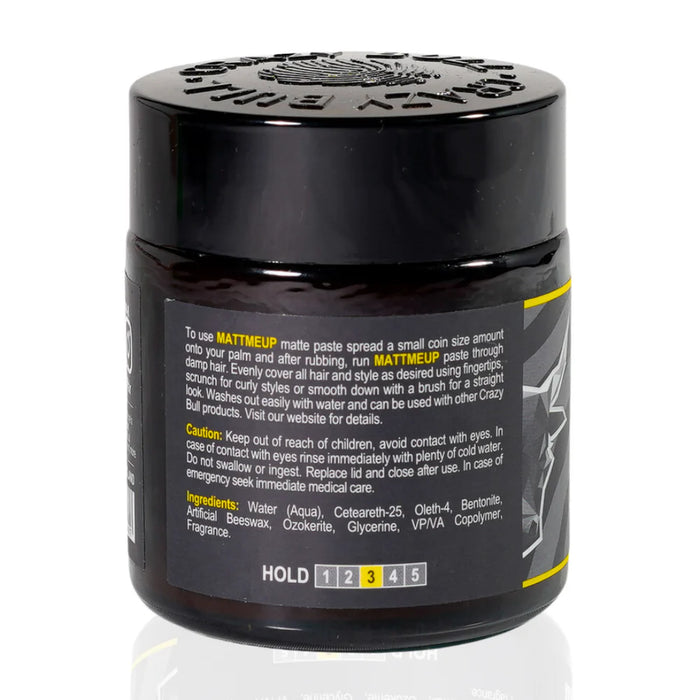Pasta opaca per pettinare i capelli - MattMeUp 100gr - Crazy Bull - 2