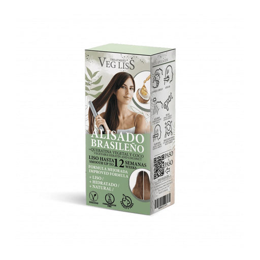 🌿💆‍♀️ Lisciatura brasiliana con cheratina vegetale e cocco - VegLiss | Liscio perfetto, naturale e senza danni - Vegliss - 1
