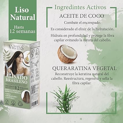🌿💆‍♀️ Lisciatura brasiliana con cheratina vegetale e cocco - VegLiss | Liscio perfetto, naturale e senza danni - Vegliss - 5