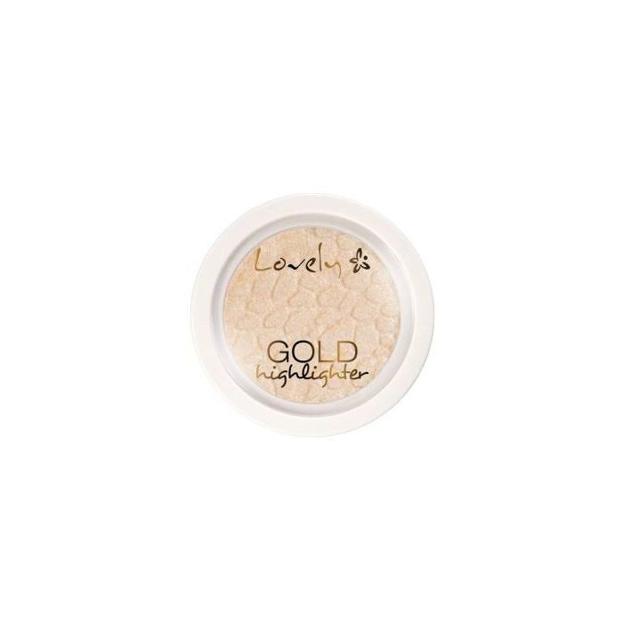 Illuminatore viso evidenziatore argento - Lovely : Gold Highlighter - 1