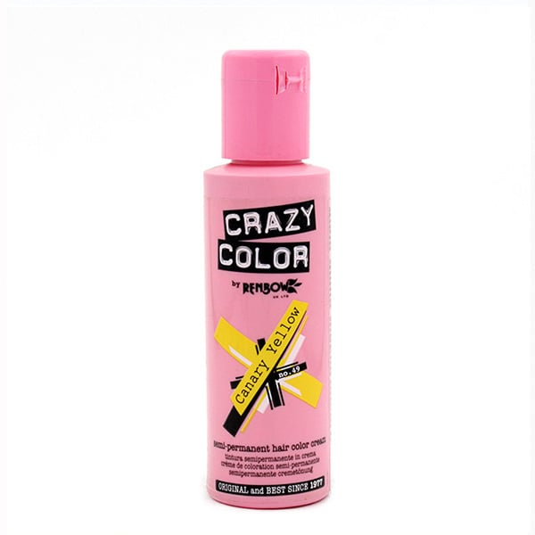 Colorante semipermanente senza ammoniaca 100ml - Crazy Color : 49 -  Canary Yellow - 1