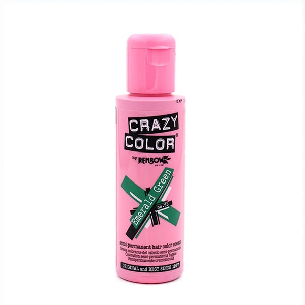 Colorante semipermanente senza ammoniaca 100ml - Crazy Color : 53 -  Emerald Green - 1